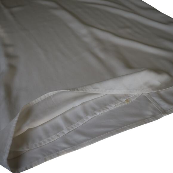 Lulus Womens Chic Of Perfection Shift Dress Sze Large White Bridal Ruffle Dainty - Picture 12 of 12